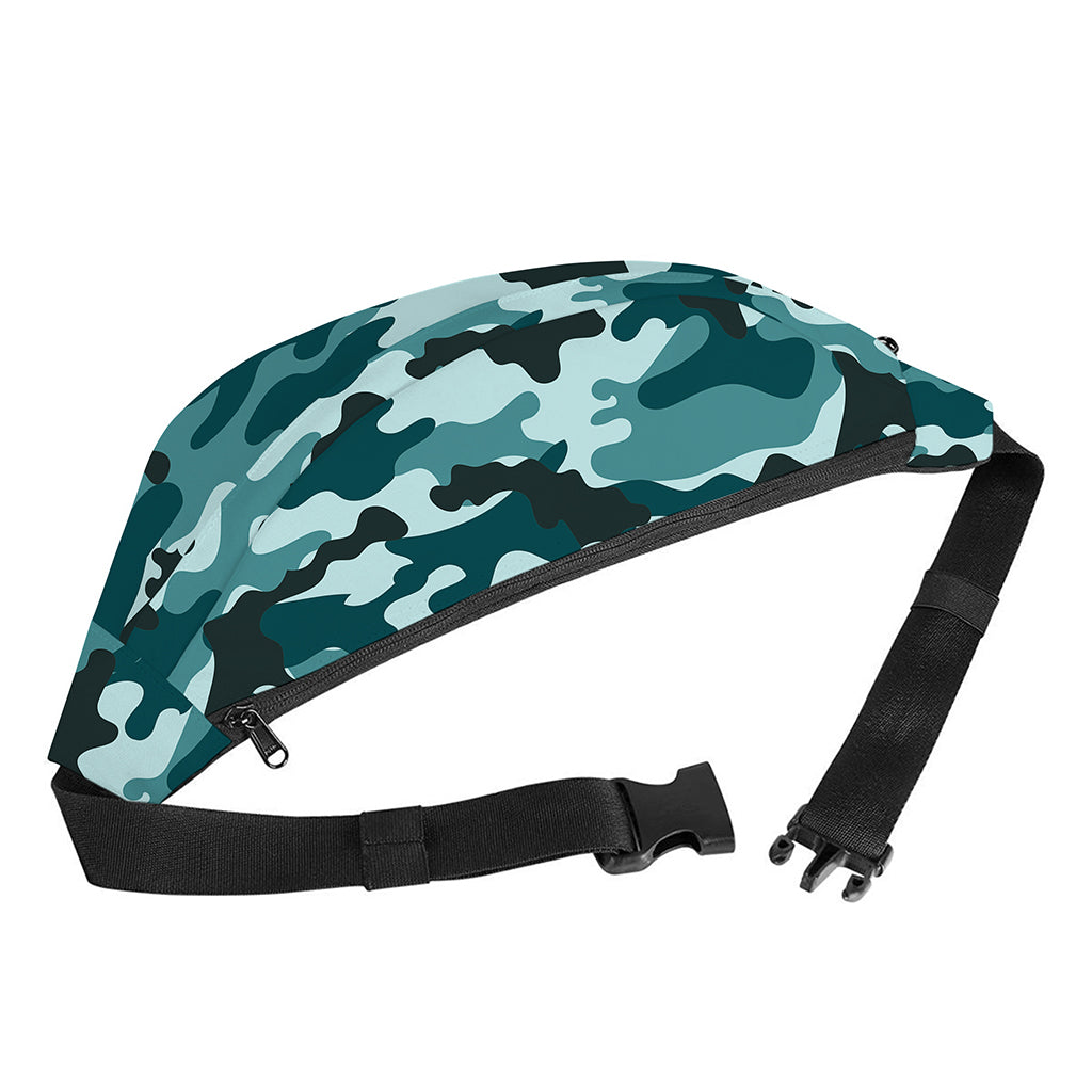 Forest Green Camouflage Print Fanny Pack