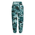 Forest Green Camouflage Print Fleece Lined Knit Pants