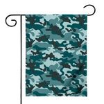 Forest Green Camouflage Print House Flag
