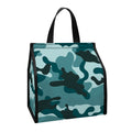 Forest Green Camouflage Print Insulated Lunch Tote