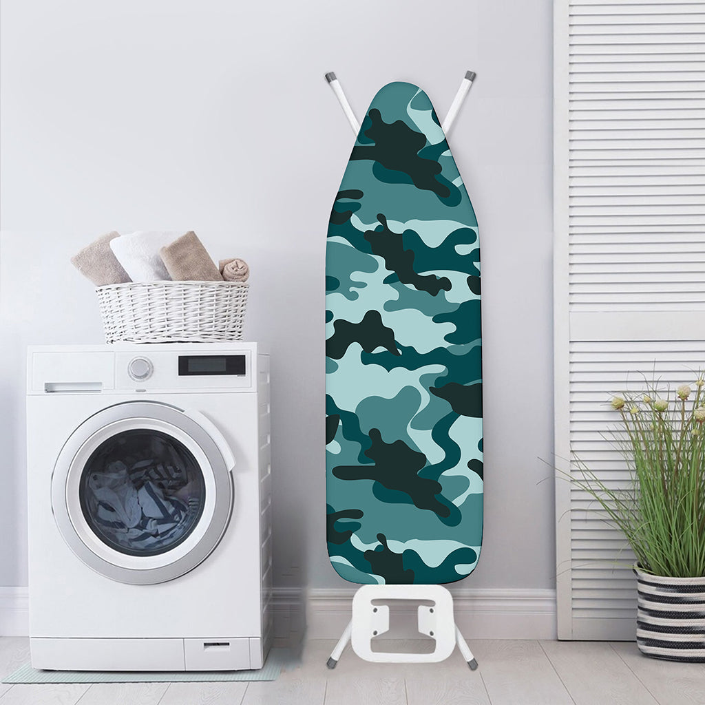 Forest Green Camouflage Print Ironing Board Cover