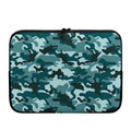 Forest Green Camouflage Print Laptop Sleeve
