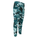 Forest Green Camouflage Print Men's Compression Pants