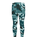 Forest Green Camouflage Print Men's leggings