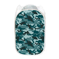 Forest Green Camouflage Print Mesh Laundry Hamper
