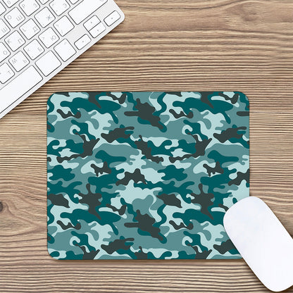 Forest Green Camouflage Print Mouse Pad