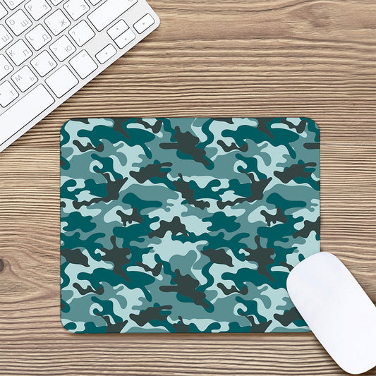 Forest Green Camouflage Print Mouse Pad