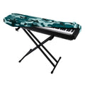 Forest Green Camouflage Print Piano Keyboard Cover