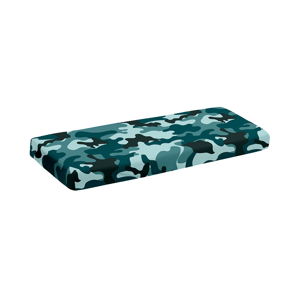 Forest Green Camouflage Print Piano Keyboard Cover