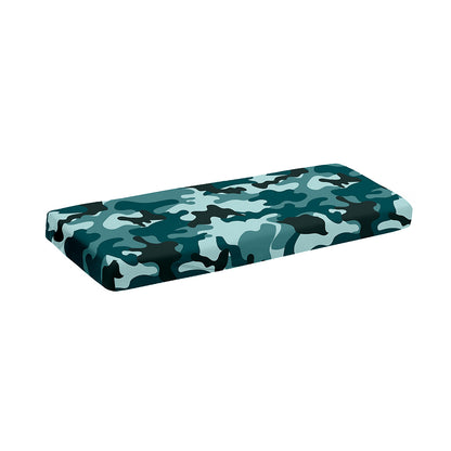 Forest Green Camouflage Print Piano Keyboard Cover