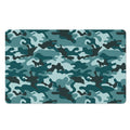 Forest Green Camouflage Print Polyester Doormat