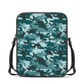 Forest Green Camouflage Print Rectangular Crossbody Bag