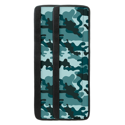Forest Green Camouflage Print Refrigerator Handle Covers
