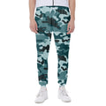 Forest Green Camouflage Print Joggers
