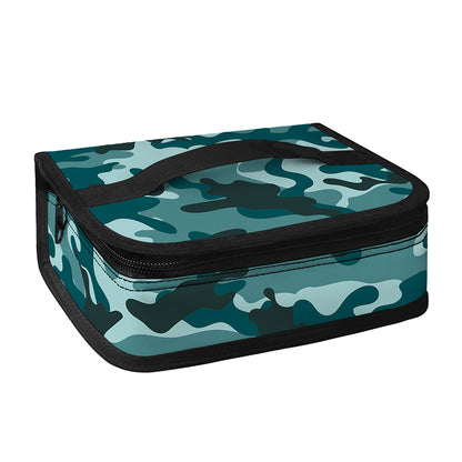 Forest Green Camouflage Print Small Lunch Bag