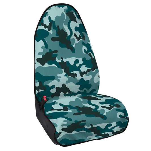Forest Green Camouflage Print Waterproof Car Seat Cover