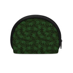 Forest Green Cannabis Leaf Print Coin Purse