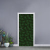 Forest Green Cannabis Leaf Print Door Sticker