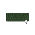 Forest Green Cannabis Leaf Print Extended Mouse Pad