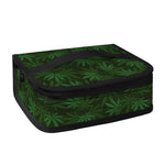 Forest Green Cannabis Leaf Print Small Lunch Bag