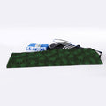 Forest Green Cannabis Leaf Print Sports Towel