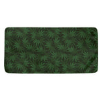Forest Green Cannabis Leaf Print Towel