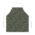 Forest Green Digital Camo Pattern Print Adjustable Apron