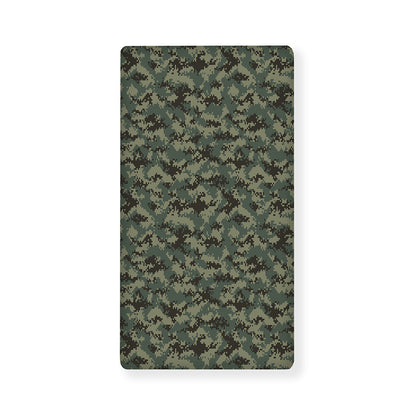 Forest Green Digital Camo Pattern Print Baby Crib Sheet