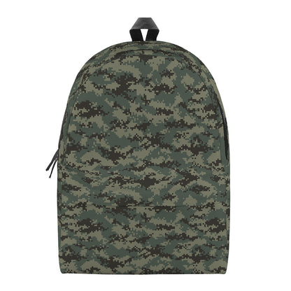 Forest Green Digital Camo Pattern Print Backpack