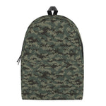 Forest Green Digital Camo Pattern Print Backpack