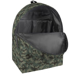 Forest Green Digital Camo Pattern Print Backpack