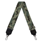 Forest Green Digital Camo Pattern Print Bag Strap