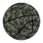 Forest Green Digital Camo Pattern Print Basketball