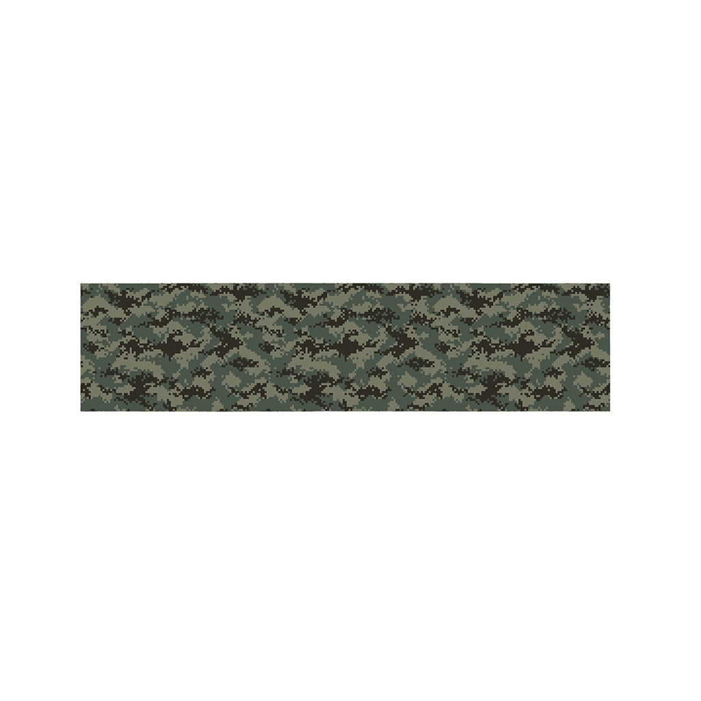 Forest Green Digital Camo Pattern Print Bed Runner
