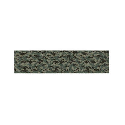 Forest Green Digital Camo Pattern Print Bed Runner