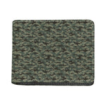 Forest Green Digital Camo Pattern Print Bifold Wallet