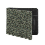 Forest Green Digital Camo Pattern Print Bifold Wallet