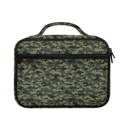 Forest Green Digital Camo Pattern Print Briefcase Bible Bag