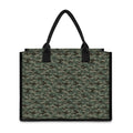 Forest Green Digital Camo Pattern Print Canvas Tote Bag