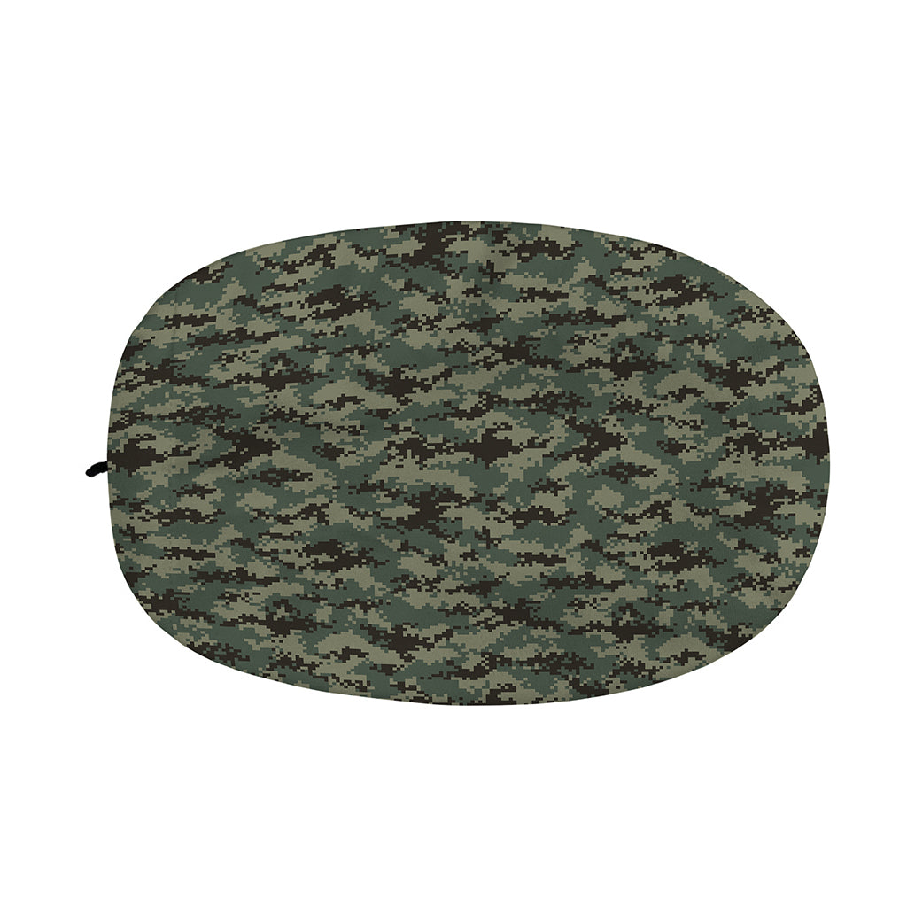 Forest Green Digital Camo Pattern Print Car Side Mirror Covers