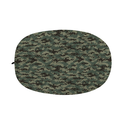 Forest Green Digital Camo Pattern Print Car Side Mirror Covers