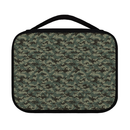 Forest Green Digital Camo Pattern Print Classic Bible Case