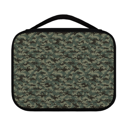 Forest Green Digital Camo Pattern Print Classic Bible Case