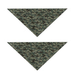 Forest Green Digital Camo Pattern Print Dog Bandana