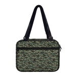 Forest Green Digital Camo Pattern Print Double Strap Bible Bag