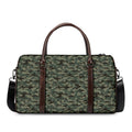 Forest Green Digital Camo Pattern Print Duffel Bag