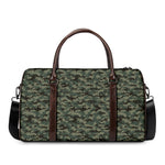 Forest Green Digital Camo Pattern Print Duffle Bag