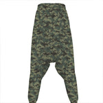 Forest Green Digital Camo Pattern Print Hammer Pants