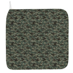 Forest Green Digital Camo Pattern Print Hand Towel