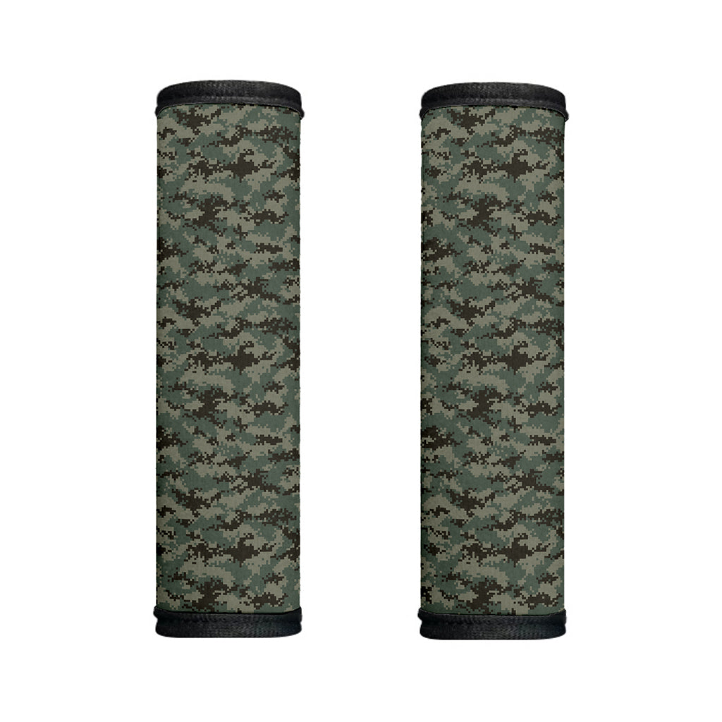 Forest Green Digital Camo Pattern Print Handle Covers